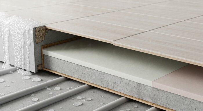 Instalación de Suelo Vinílico con Suelo Radiante en Zonas Húmedas