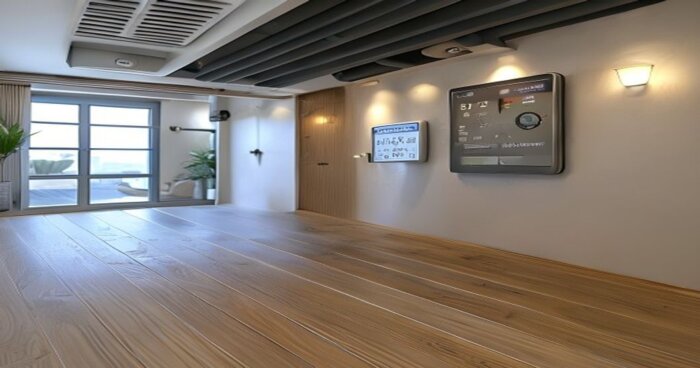 Instalación suelo vinílico con radiante y ventilación en climas costeros