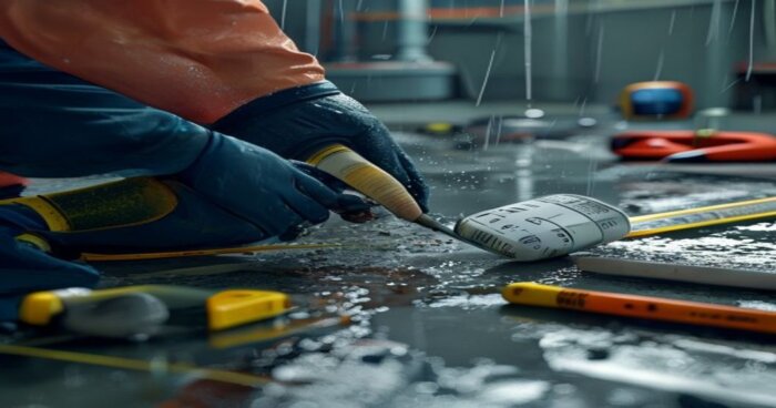 Instalación suelo vinílico con radiante en casas con captación de lluvia