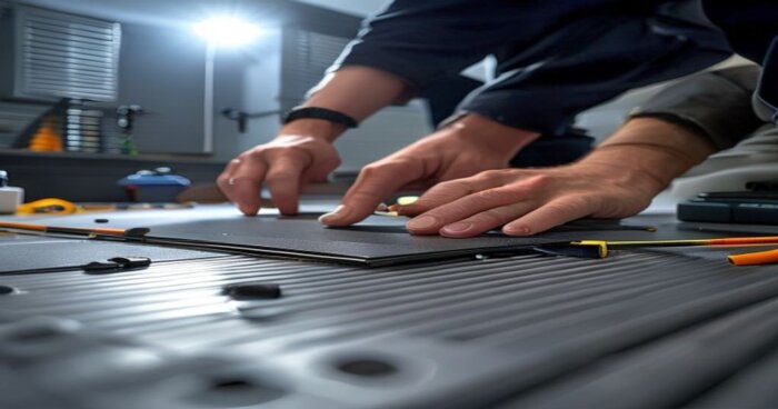 Instalación suelo vinílico con radiante en casas ventilación natural