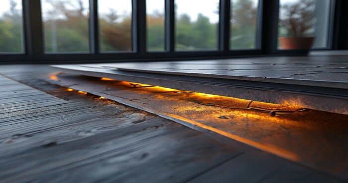 Instalación de Suelo Vinílico con Radiante y Ventilación por Desplazamiento