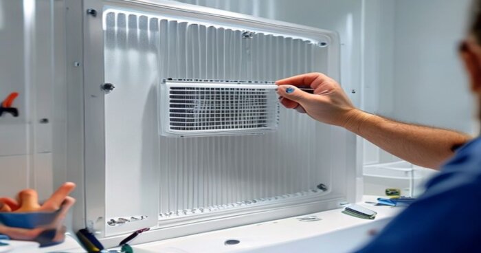 Mamparas de ducha con ventilación integrada para baños pequeños