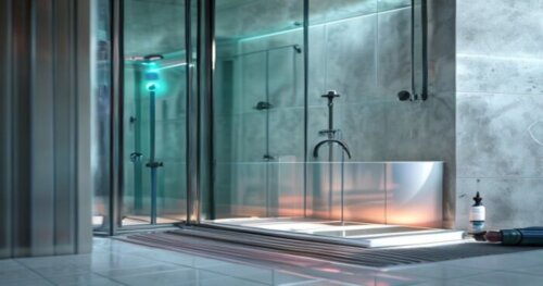 Mamparas ducha UV: instalación en baños con porcelánico y calefacción radiante