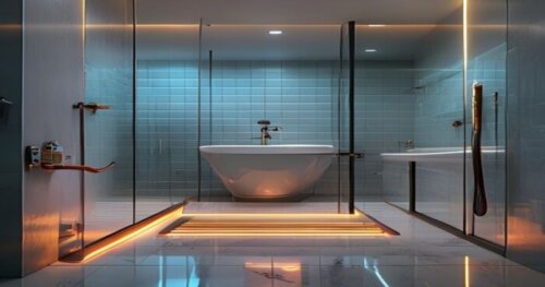 Mamparas ducha con luz pulsada: instalación en baños