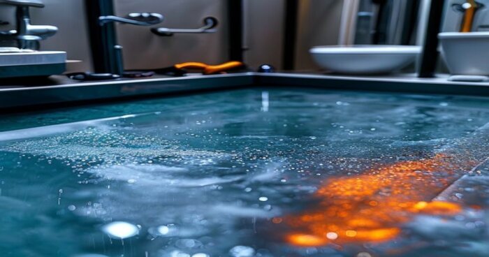Mamparas autolimpiables en baños con porcelánico líquido y suelo radiante