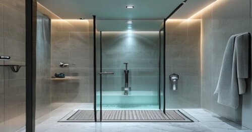 Mamparas con deshumidificación: eficiencia en baños con porcelánico y suelo radiante