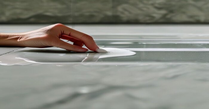 Instalación mampara ducha autolimpieza en baño porcelánico líquido