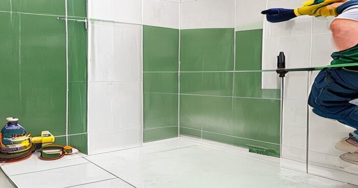 Mamparas autolimpiables: instalación en baños con porcelánico líquido