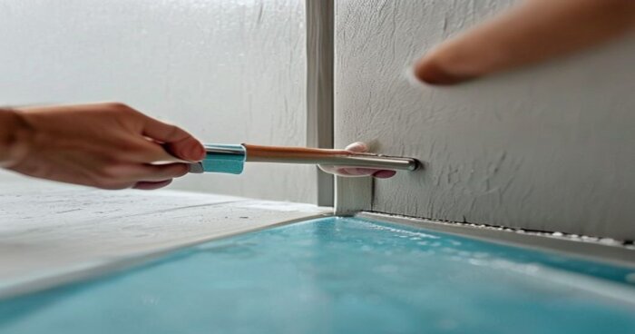 Mamparas autolimpiables: instalación en baños con suelo vinílico y tabiquería de yeso laminado