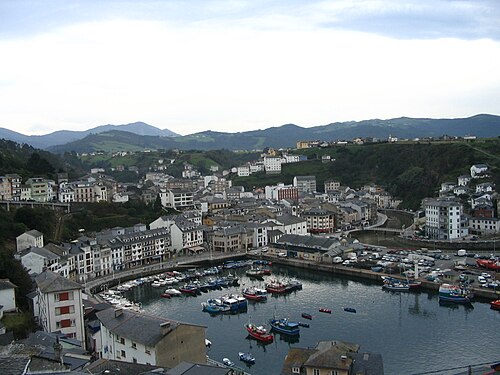 Vista de Luarca, Asturias