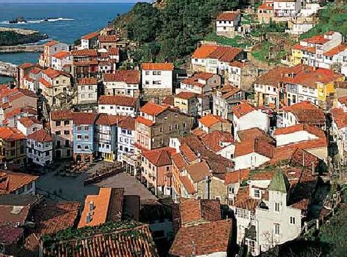 Vista de Cudillero, Asturias