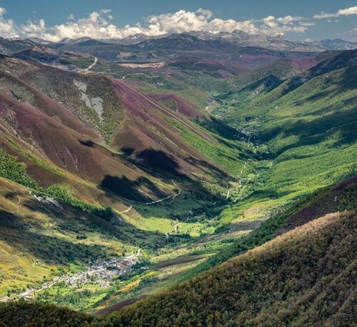 Vista de Degaña, Asturias