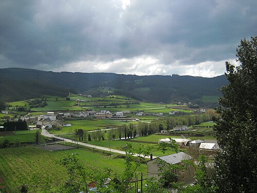 Vista de San Tirso de Abres, Asturias