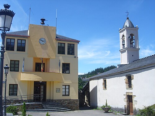 Vista de Santa Eulalia de Oscos, Asturias