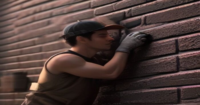 Reparar rozas en pared de ladrillo sin dañar azulejos